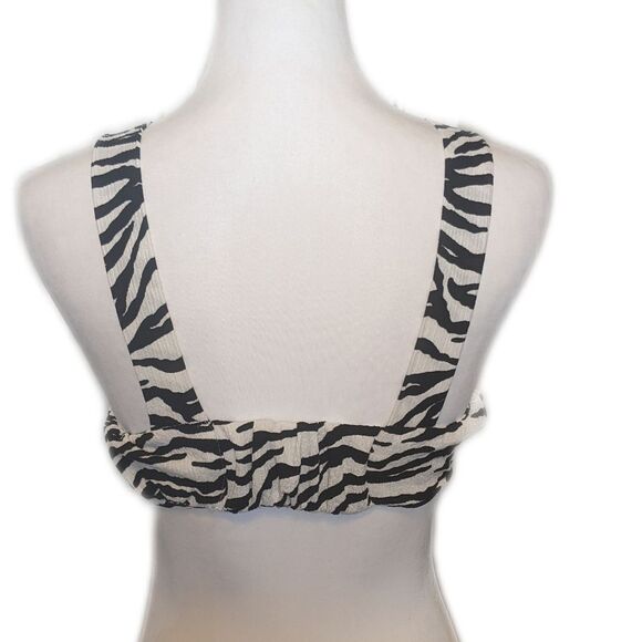 ZARA Girls zebra print crop top tank top halter top (13-14) - Picture 3 of 7